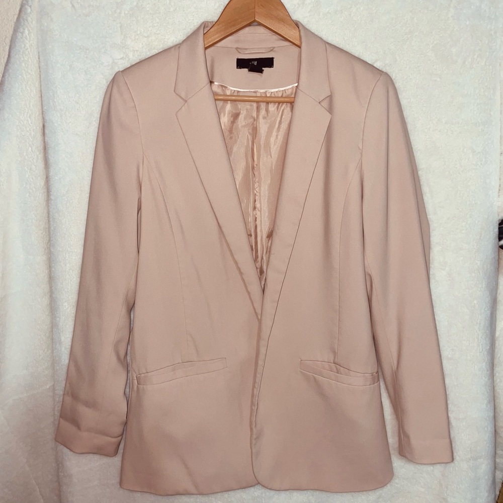 H&M nude/blush blazer